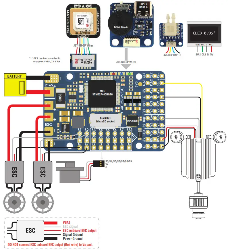 MATEKSYS F405-WSE Wing flight controller User Guide