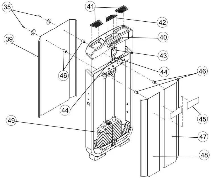 SPIRIT SP-3510 Leg Extension Owner’s Manual