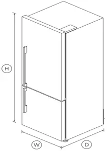 FISHER PAYKEL RF135BDRJX4 Freestanding Refrigerator Freezer, 25″, 13.5 cu ft, Ice User Guide