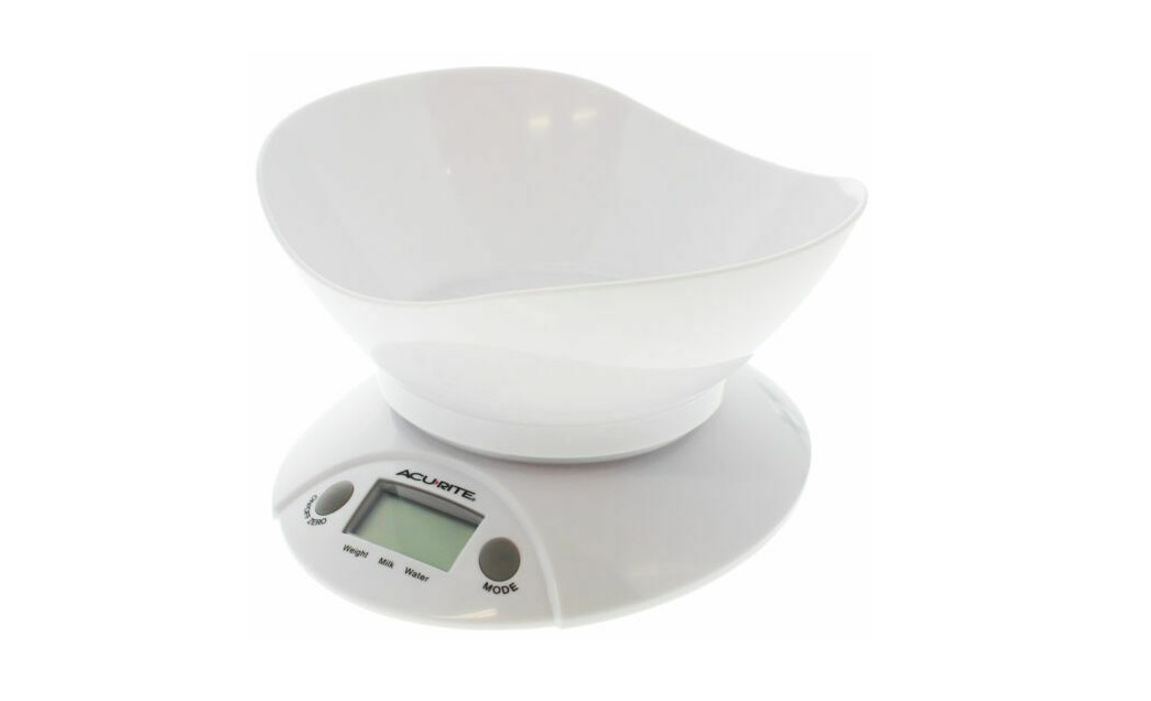 ACURITE 00948 Digital Kitchen Scale Removable Bowl 5kg Capacity Metric Imperial Instruction Manual