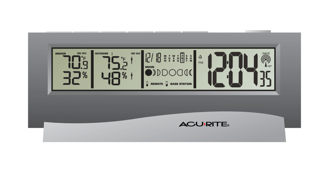 ACURITE 00972 Wireless Weather Station and Atomic Clock Instruction Manual