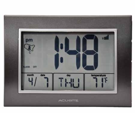 AcuRite 13131W2 Atomic Alarm Clock Instruction Manual