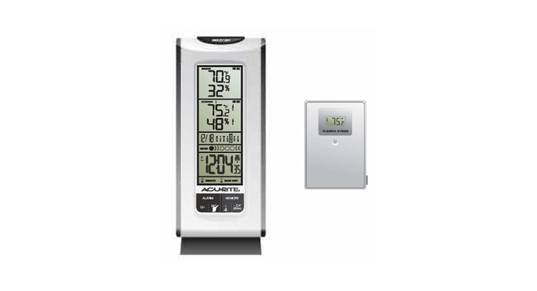 AcuRite OO592W Deluxe Wireless Weather Station & Atomic Clock Instruction Manual