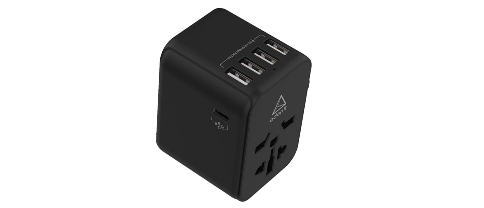 adonit PD-4A1C 30W World Travel Adapter with 4 USB and Type-C User Manual