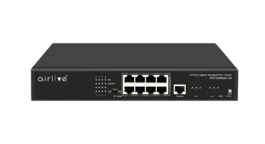 airlive IGM-1082BT-1.25G Industrial Ring Managed Gigabit PoE++ Switch 10-Port PoE++ Gigabit including 2×1.25G SFP Ports User Guide