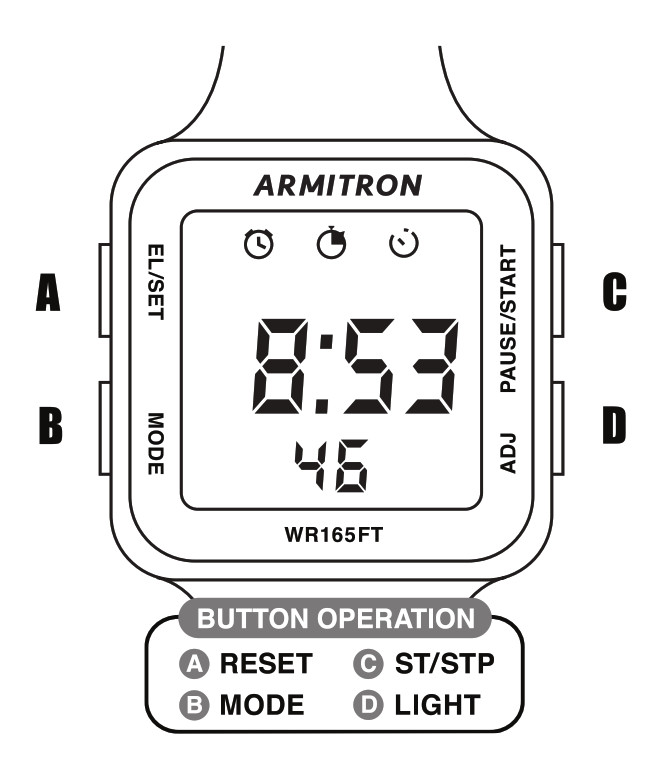 Armitron M1179A Series Watch User Manual