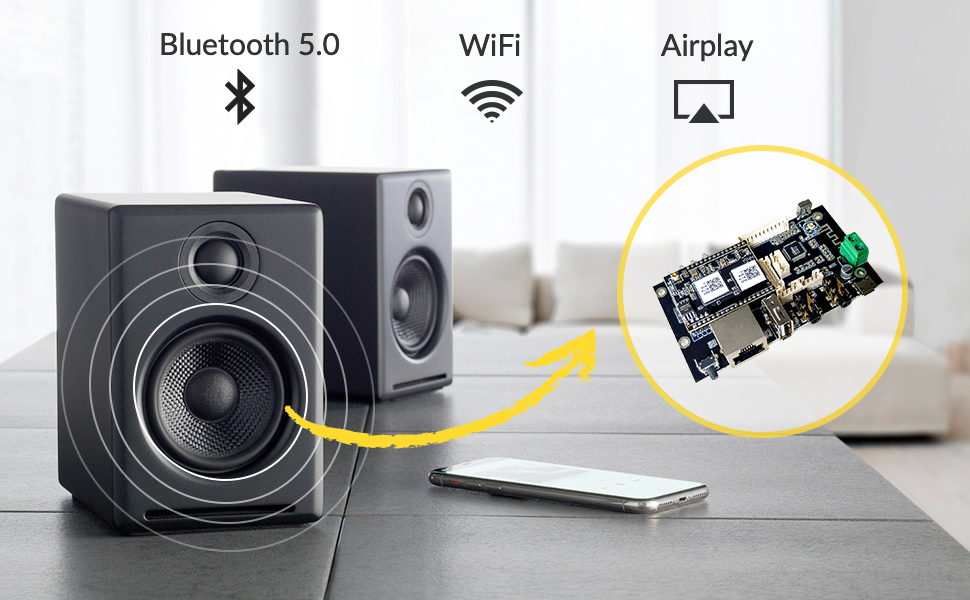 Arylic Up2Stream Mini WiFi and Bluetooth Audio Receiver Board User Manual