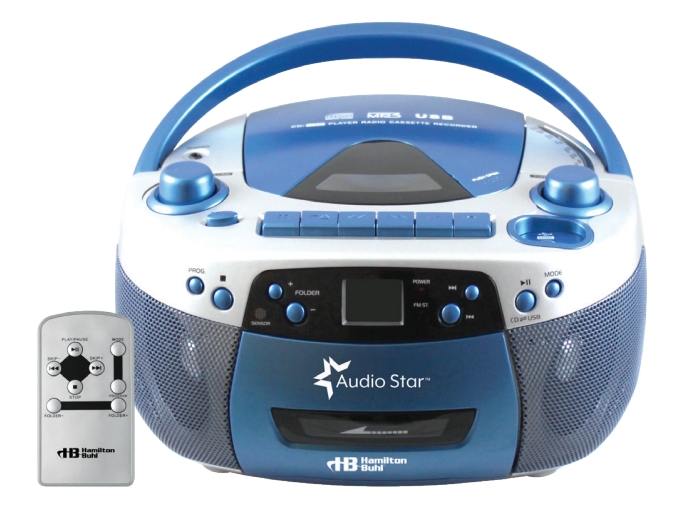 AudioStar Portable CD/Cassette Player 5050ULTRA with USB Recording/Playback User Manual