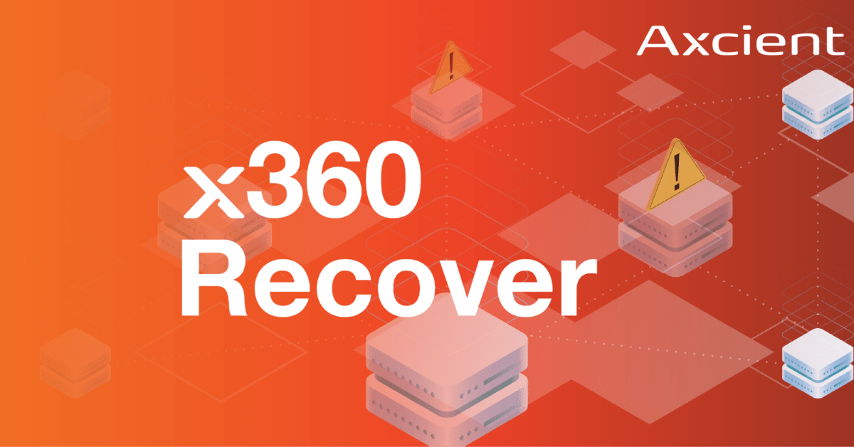 Axcient x360Recover Recovery Center Instruction Manual