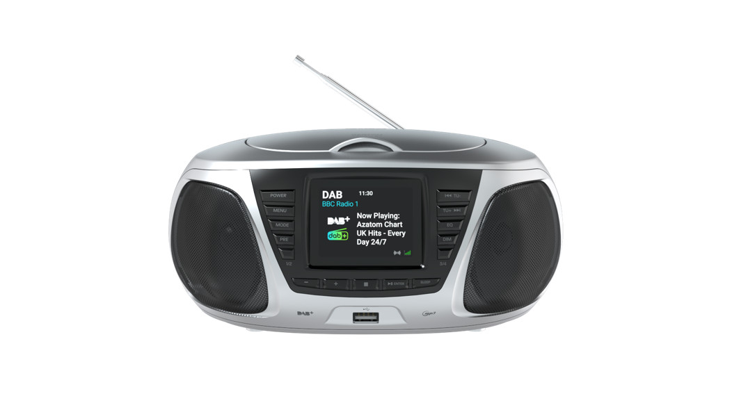 AZATOM Zenith Z4 DAB and FM Radio CD Boombox with Full Color Display and Bluetooth User Manual