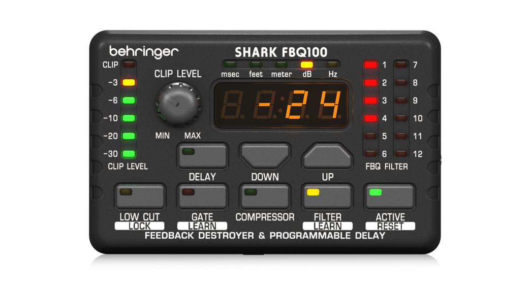 behringer FBQ100 Shark Automatic Feedback Destroyer User Guide