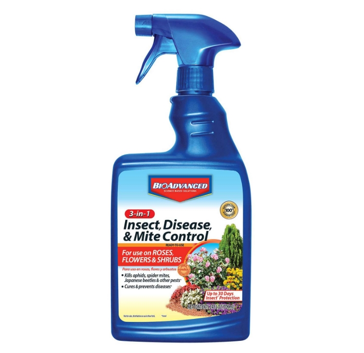 Bioadvanced Science-based Solutions 3-in-1 Insect, Disease & Mite Control Ready-to-spray Instruction Guide