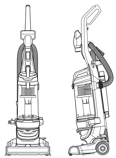 Bissell 2489, 2490 Series Cleanview Rewind Pet Upright Vacuum User Guide