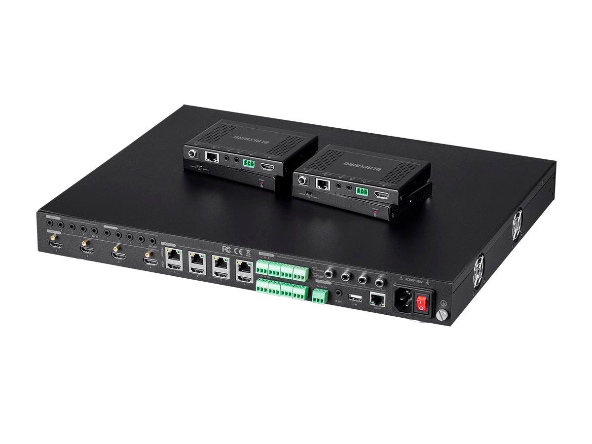 BLACK BIRD 4K 4×4 HDMI Matrix with HDBaseT Out User Guide