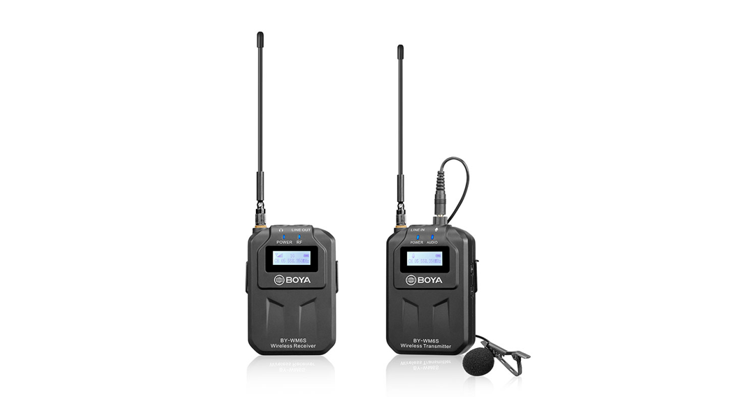 BOYA BY-WM6S UHF Wireless Microphone System Instruction Manual