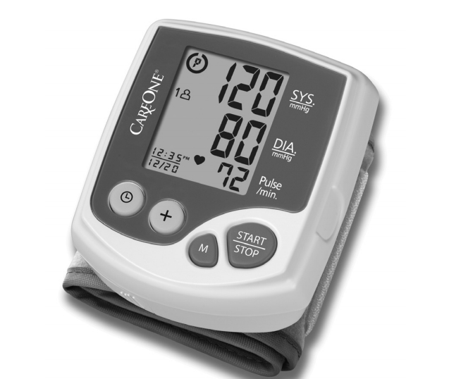 CareOne Automatic Wrist Blood Pressure Monitor Homedics AHBPW-060