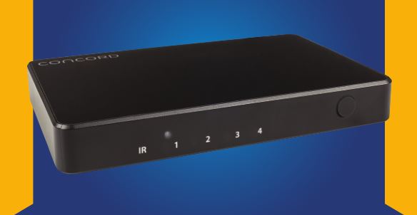 CONCORD 4-Way HDMI Switcher User Manual