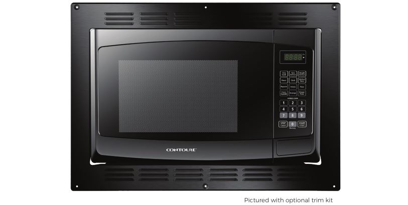 CONTOURE MID-SIZE 0.9 / 1.0 CU.FT Built In Black Microwave Oven Instruction Manual