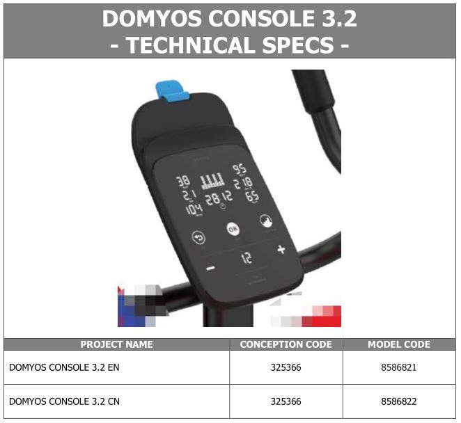 DECATHLON Domyos Console 3.2 User Manual