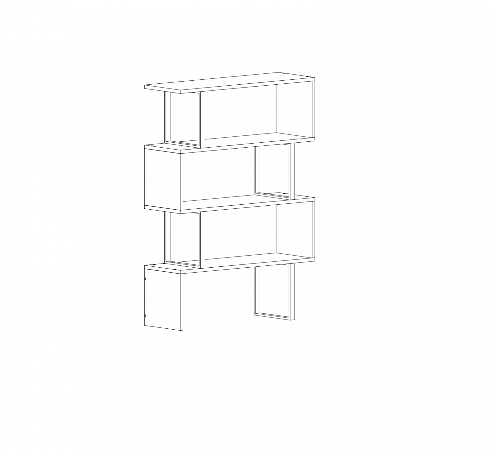 DECOROTIKA Adriana Bookcase Instruction Manual