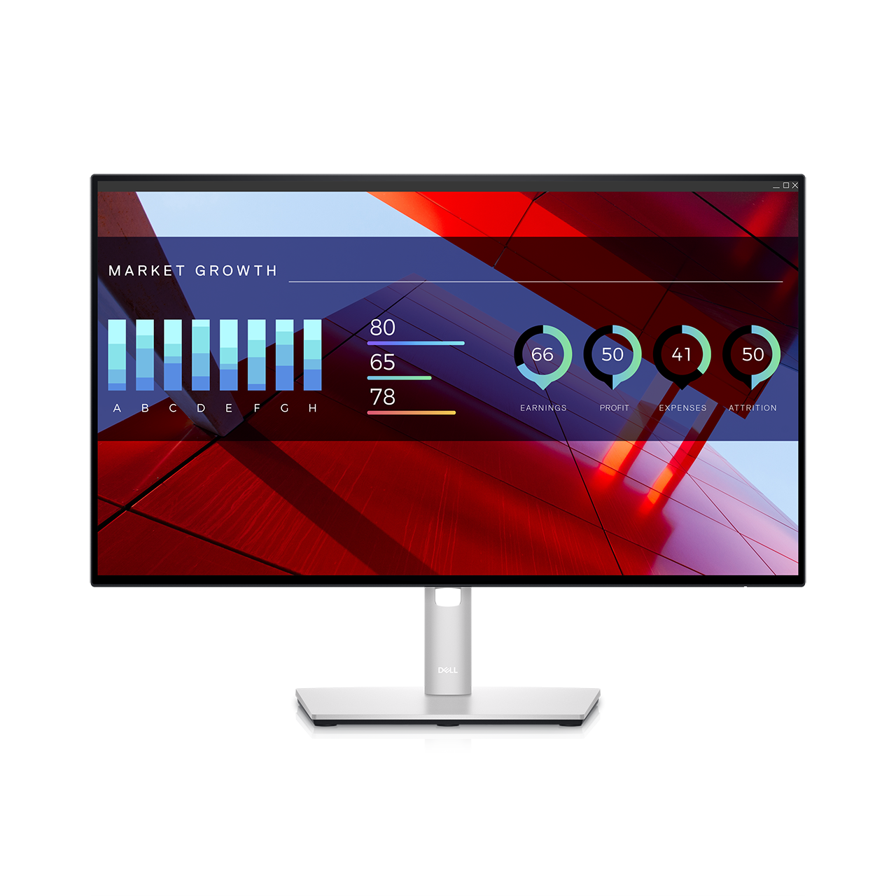 Dell U2422H/U2422HE Monitor Outline Dimension Instructions