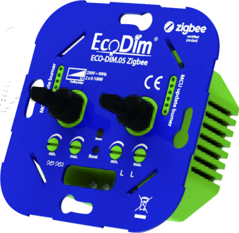 EcoDim Eco-Dim.05 Smart Dual Dimmer Switch 2×0-100W LED Zigbee User Manual