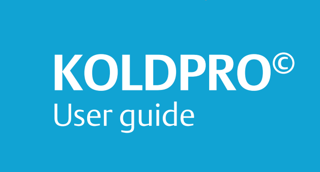 EMERSON KOLDPRO User Guide