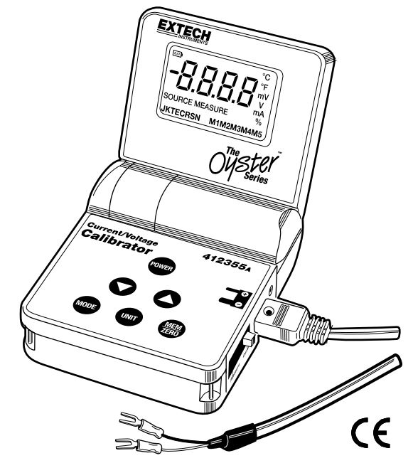 EXTECH Current / Voltage Calibrator 412355A User Manual