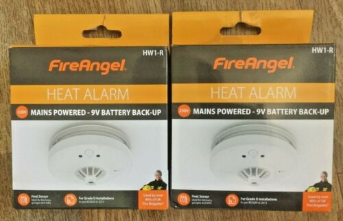 FireAngel HW1 Mains Powered Heat Alarm with 9V Battery Back-Up User Manual