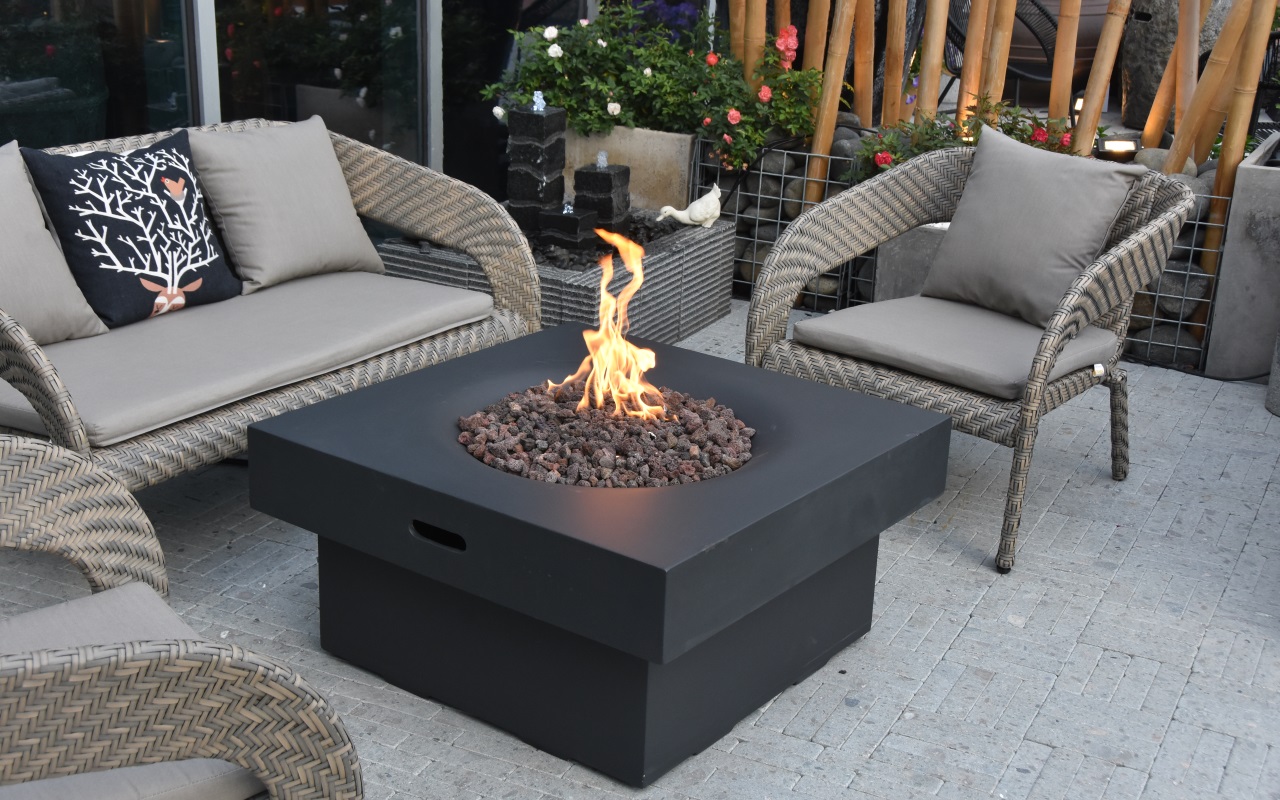 FireSense 62745 Armstrong Rectangle Aluminum LPG Fire Pit User Manual