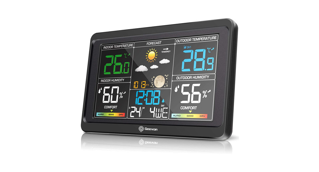 Geevon 208667 Smart Color Display Weather Station with Touch Keys User Manual