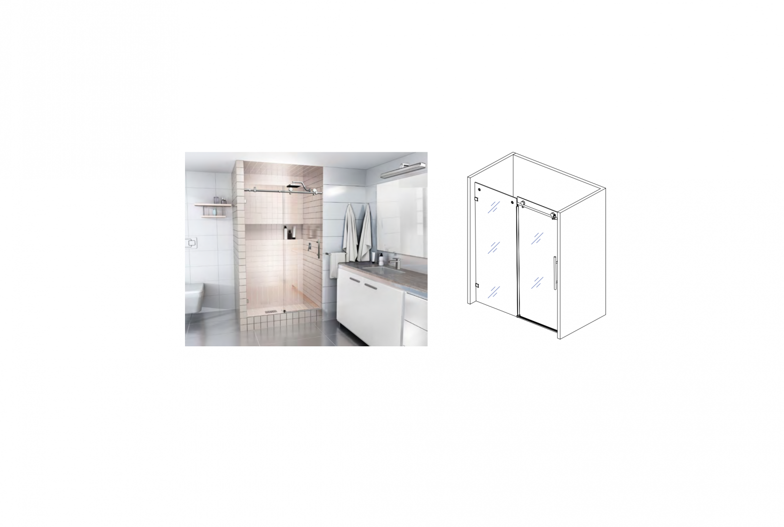 Glass Warehouse BP05P2 Sliding Shower Door Installation Guide