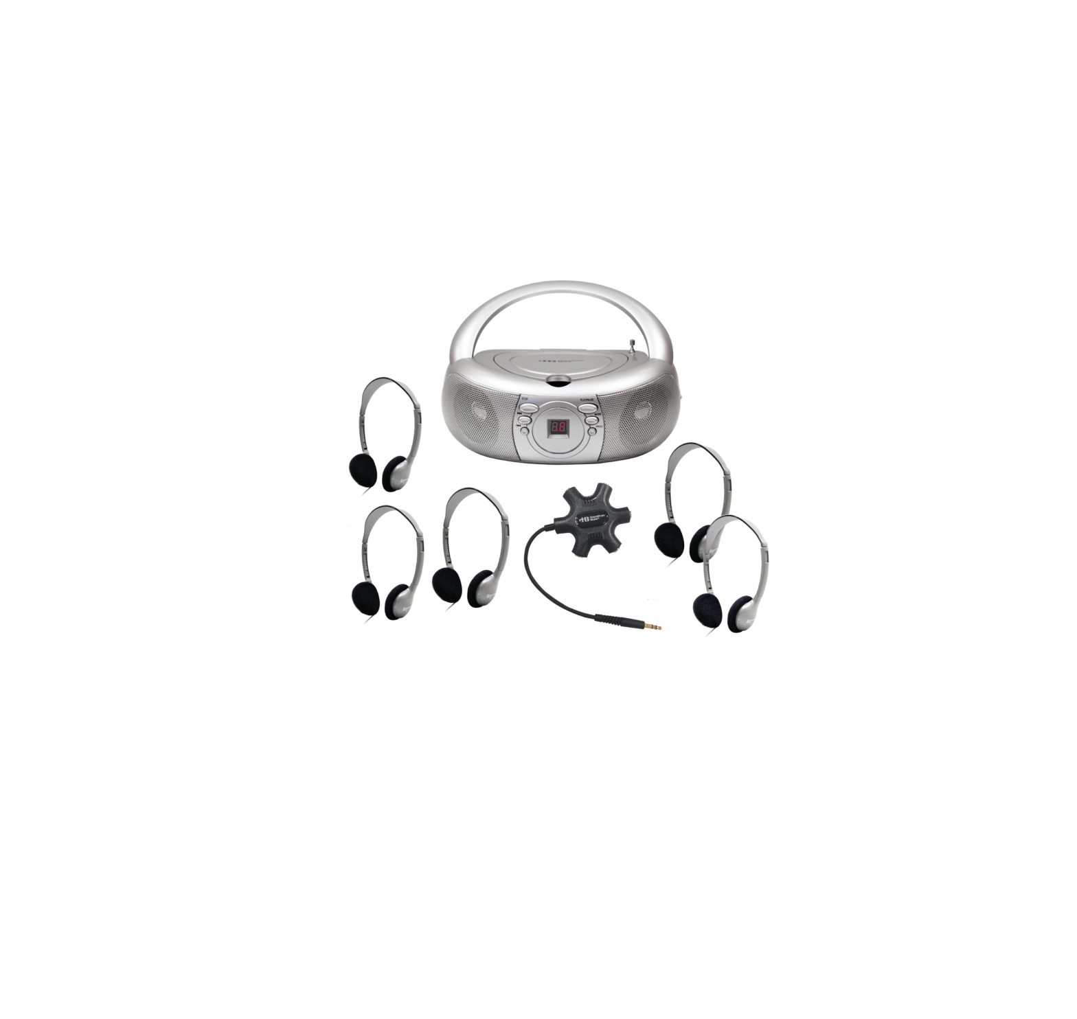 HamiltonBuhl Listening Center with 5 Personal-Sized HA2 Headphones User Guide