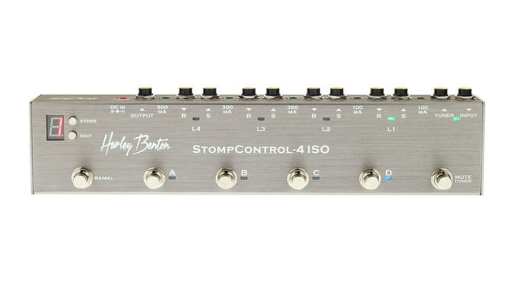 Harley Benton StompControl-4 ISO Programmable Loop Switcher with Integrated Power Supply User Guide