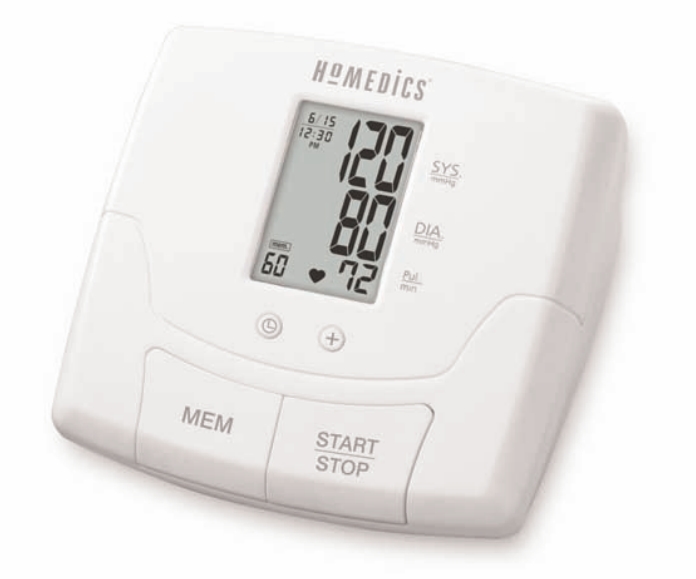 Homedics BPS-051-DDM Manual Inflate Blood Pressure Monitor User Manual