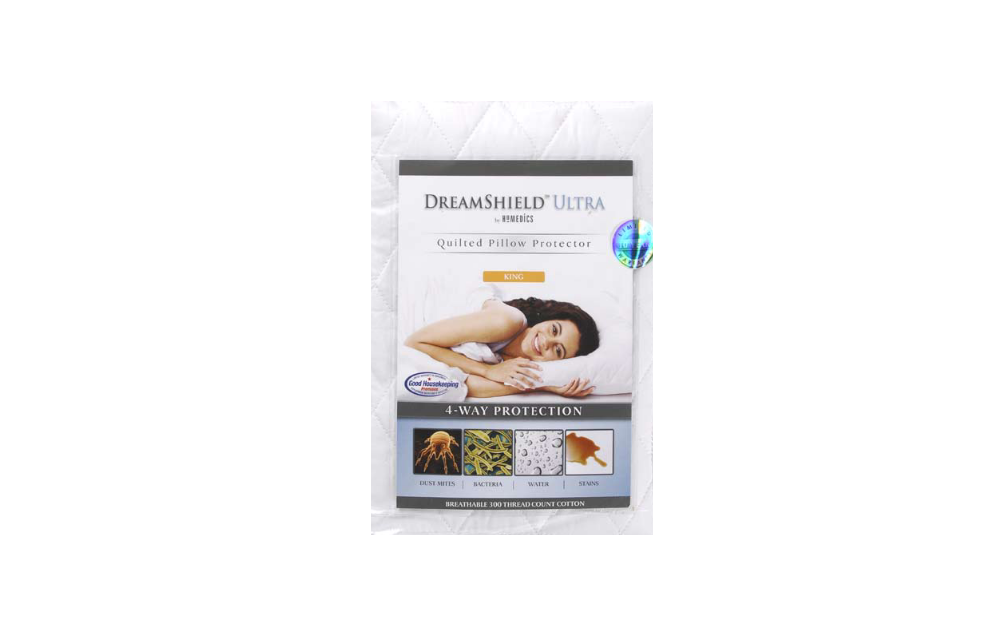 Homedics DSH-UQPPK Sleep System DreamShield Ultra King Size Quilted Pillow Potector Information Manual