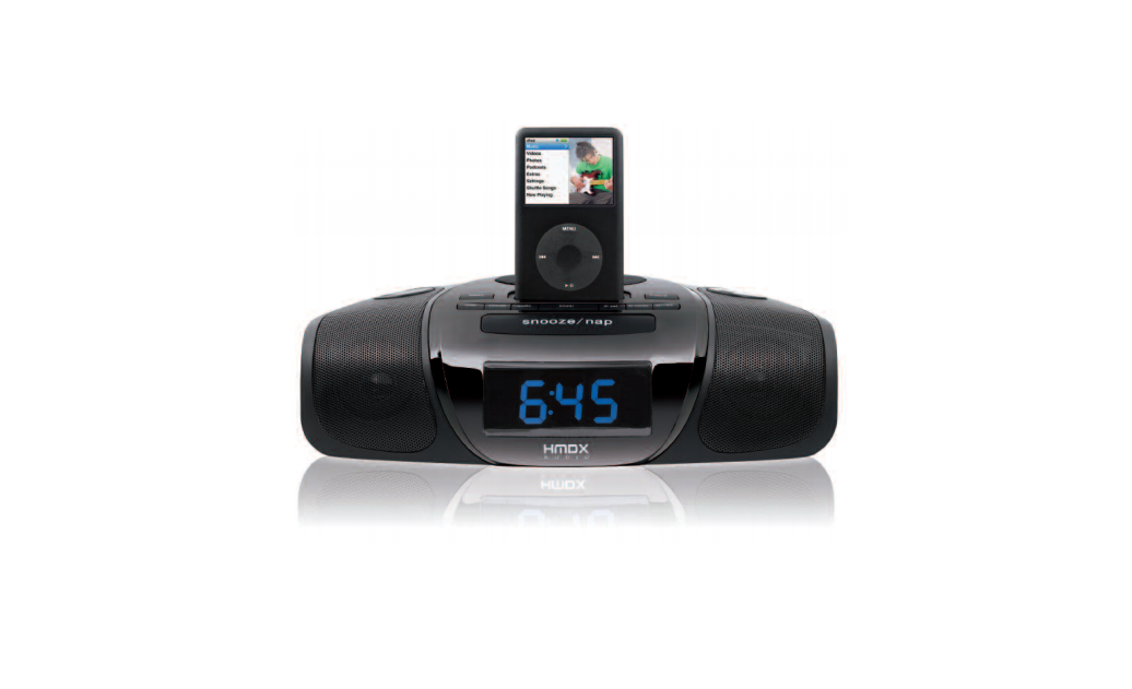 Homedics HMDX-C30 HMDX AUDIO Dock for iPod/ Time Projection/ Sound Machine Instruction Manual and Warranty Information