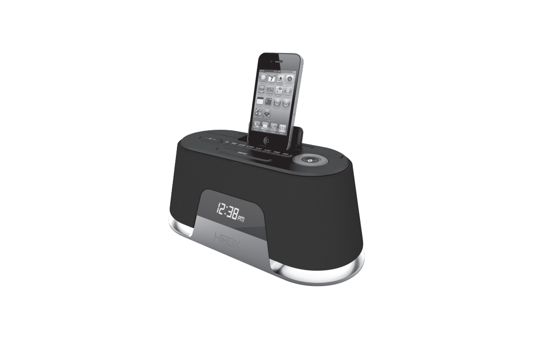 Homedics HX-B322 HMDX UNWIND Docking Speaker Instruction Manual and Warranty Information