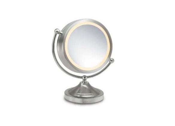 Homedics M-8120 illuminated beauty mirror spa REFLECTIVES Instruction Manual and Warranty Information