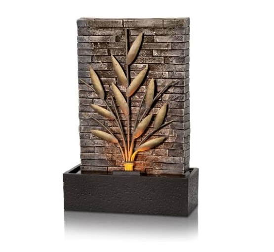Homedics WFL-OLBR EnviraScape Olive Branch Illuminated Tabletop Relaxation Fountain Instruction Manual and Warranty Information