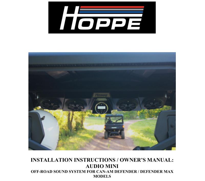 Hoppe Audio Mini Owner’s Manual
