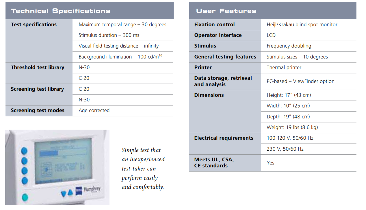 Humphrey FDT Perimeter Instruction Manual