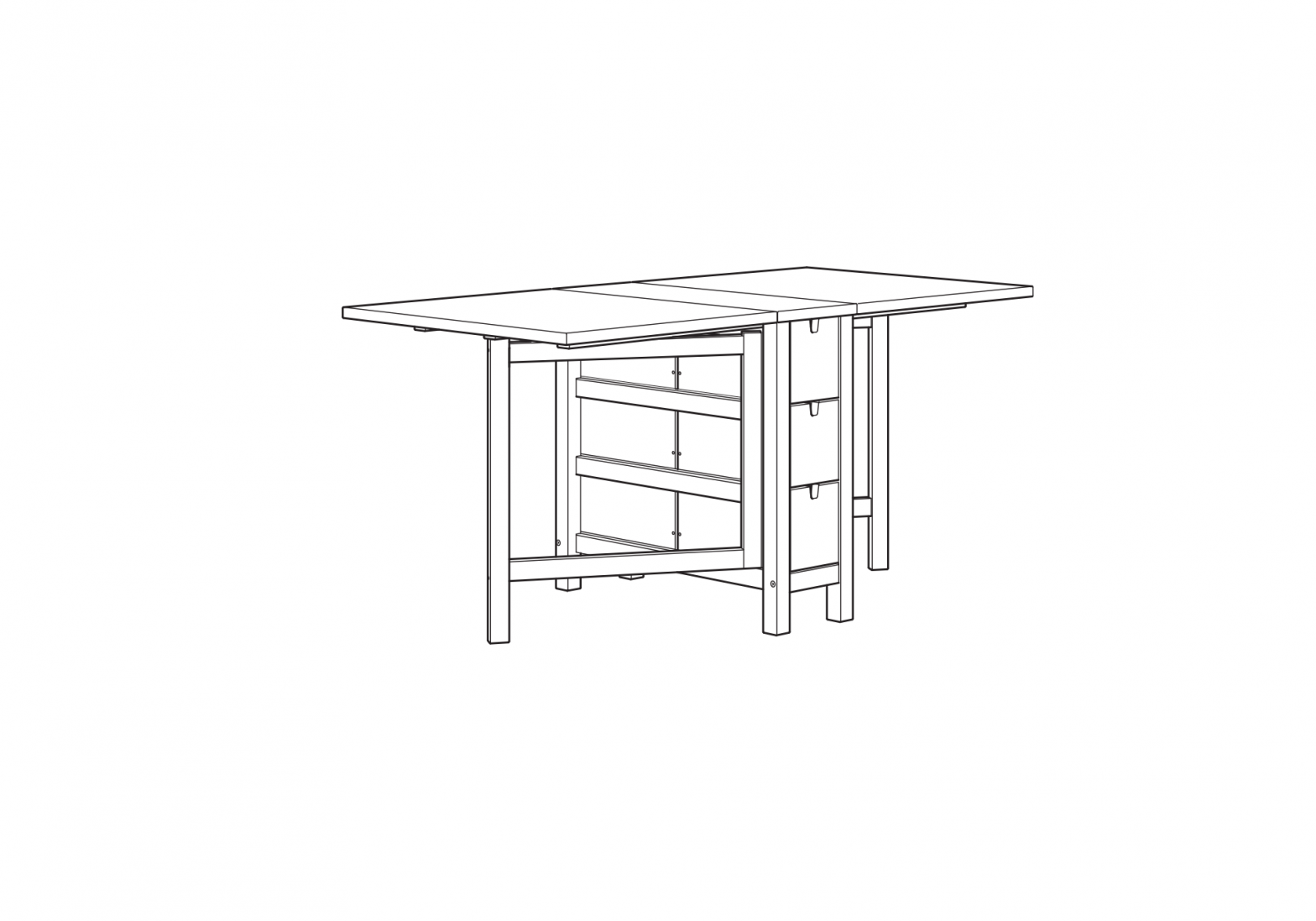 IKEA NORDEN Gateleg Table Installation Guide