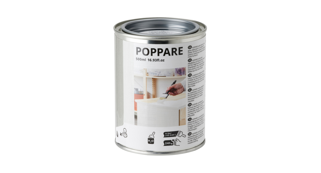 IKEA POPPARE Wood and Metal Furniture Paint Instructions