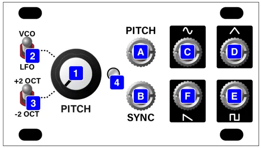 intellijel VCO 1U Syncable Multi-Waveform Analog Oscillator & LFO User Manual