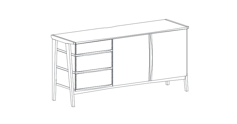 Johan Lewis Duhrer Large Sideboard User Manual