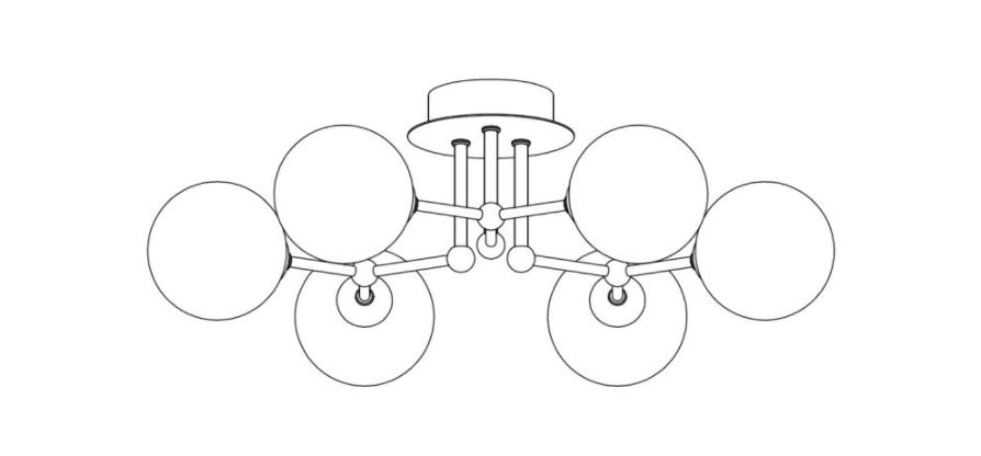 Johan Lewis Molecule 6lt Flush Ceiling Light User Manual