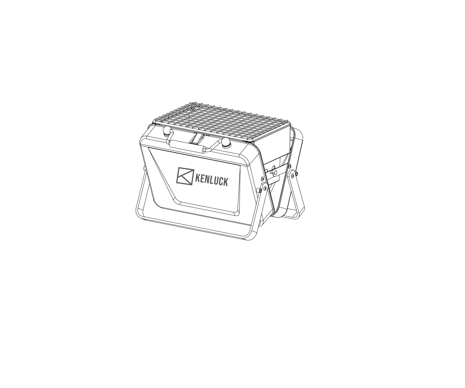 KENLUCK H6358001 Taiwan mini portable barbecue User Manual