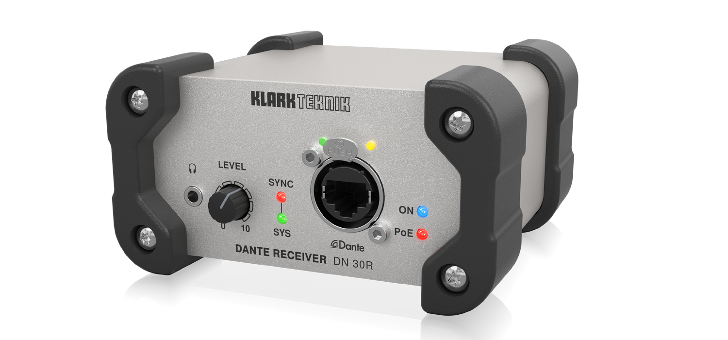 KLARK TEKNIK 2-Channel Dante Audio Receiver Transmitter High Performance Networking User Manual