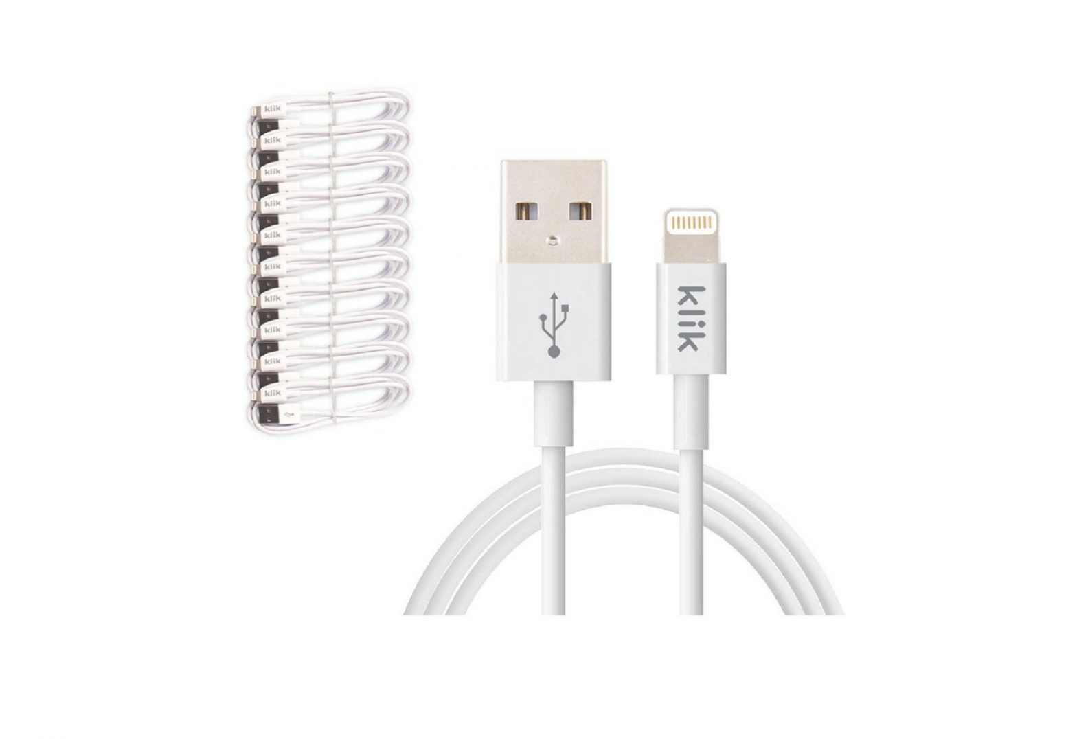 Klik KL12WH10 1.2m Apple Lightning to USB Sync/Charge Instructions